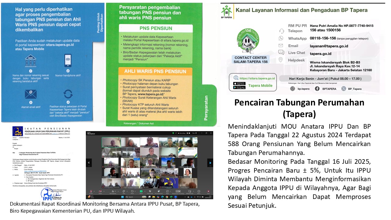 Pencairan Tabungan Perumahan Pensiuanan Kementerian PU